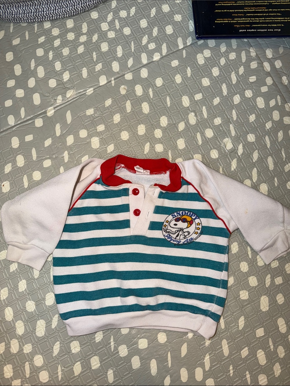 Vintage Snoopy Flying Ace Pullover Top
